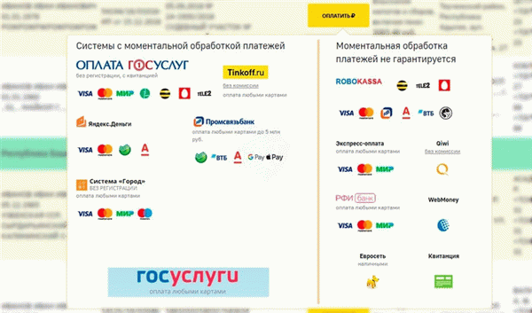 Заплатить взносы в Федеральную службу исполнения наказаний, без долгов